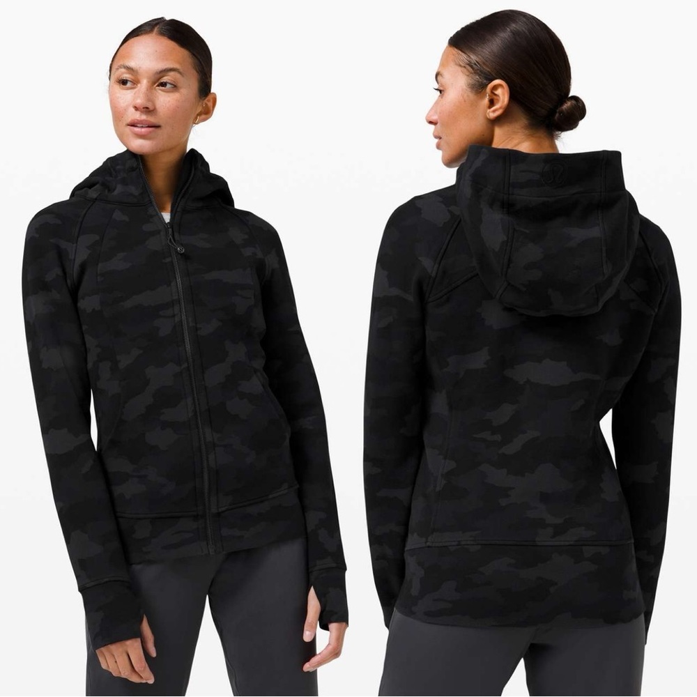 Lululemon Scuba Hoodie Light Cotton Fleece Heritage 365 Camo Deep Coal Multi 8